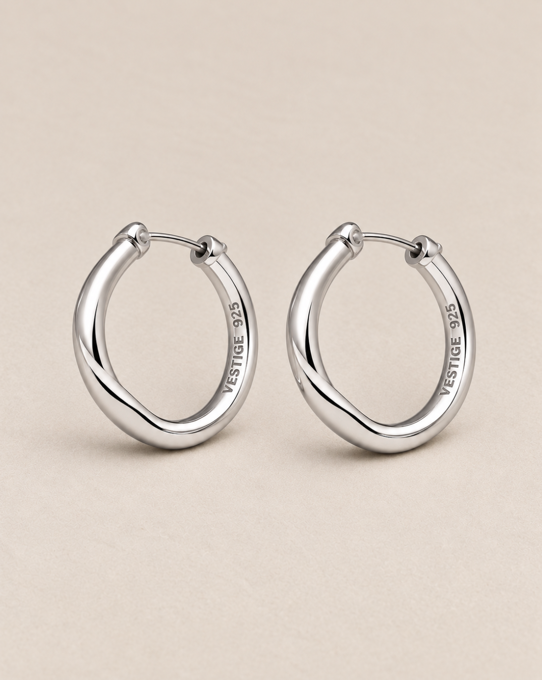 Silver Hoop Earrings